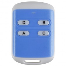 4Channel Universal Long Distance Wireless 4 Keys ABS Remote Controller Blue