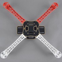 DJI F450 Airframe FlameWheel Frame for QuadCopter White/Red Support KK MK MWC