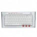 87-Key Bluetooth V2.0 Wireless Qwerty Keyboard + Silicone Protective Cover For Ipad Silver