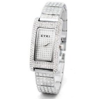 EYKI Lovely Lady Wristwatch Woman Quartz Watch With Diamond White