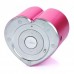 DY-18 Heart Style Mini Rechargeable MP3 Player Speaker  FM Radio USB Red