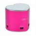 DY-18 Heart Style Mini Rechargeable MP3 Player Speaker  FM Radio USB Red