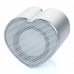 DY-18 Heart Style Mini Rechargeable MP3 Player Speaker  FM Radio USB Silver