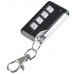 Universal RF Wireless 4 Button Metal Remote Controller For Car For Home Appliance with Keychain Key Ring