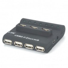 Z-TEK ZE341 USB/AC Powered USB 2.0 7-Port Hub