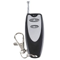 Universal Plasctic Case 2 keys Remote Control  With Keychain Black and Silver
