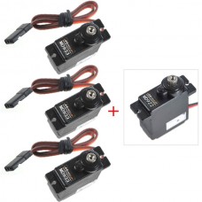 HENGE MD933 (3-Pack) +1 MD922 (1-Pack) MG Digital Metal Gear Servo for TREX 450