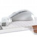 MC Saite Optical Mouse with Retractable Cable White