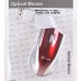 MC Saite Optical Mouse with Retractable Cable Red and Silver