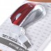 MC Saite Optical Mouse with Retractable Cable Red and Silver