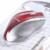 MC Saite Optical Mouse with Retractable Cable Red and Silver