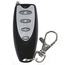 Universal Long Distance Wireless 4 Button Metal Remote Controller with Keychain Key Ring