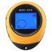 USB Rechargeable 1.4" LCD 65-Channel Mini GPS Receiver with Carabiner (WAAS/EGNOS)