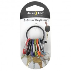 Nite Ize Stainless Steel + Plastic Keychain Black