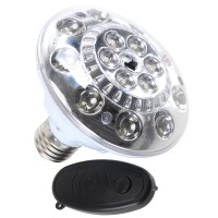 White Light Lamp Bulb with Remote Controller with Automatic emergency illumination function