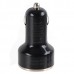 Double USB Car Cigarette Powered Charger adapter for P1000 Ipad - Black (DC12~24V)