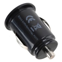 Mini Bullet Dual USB Car Charger for iPhone / iPad / iPod
