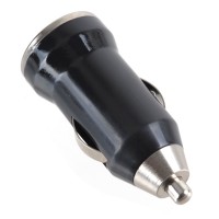 Mini Bullet USB Car Charger for MP3 MP4 Music Player Black