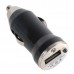 Mini Bullet USB Car Charger for MP3 MP4 Music Player Black