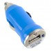 Mini Bullet USB Car Charger for MP3 MP4 Music Player Blue