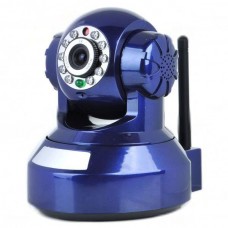 H.264 300KP Wireless IP Camera IR Night Vision WiFi WLAN Blue