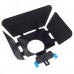 DSLR Matte Box for 15mm Rail Rod Support follow focus System D90 5D 60D 600D