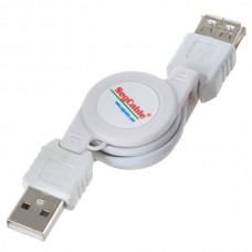 USB 2.0 Type A Male to A Female Extension Cable 65cm White