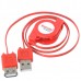 USB 2.0 Type A Male to A Female Extension Cable 65cm Red