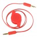 3.5mm Retractable Stereo Audio Extension Cable Male to Male 65cm