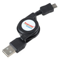 USB 2.0 to Micro 5 Pin Retractable Extension Cable for SAMSUNG