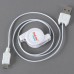 USB 2.0 to Micro 5 Pin Retractable Extension Cable for SAMSUNG White
