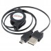 USB 2.0 to Mini 5 Pin Retractable Cable for MP3 Camera Cellphone Black
