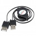 USB 2.0 Type A Male to A Female Extension Cable 65cm Black