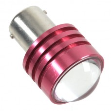 1W Car Turning Signal Light LED Bulb Lamp w/ Convex Lens Red