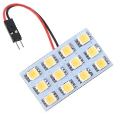 Car Interior Roof Reading Light Bulb 5252 SMD 12-LED Warm White