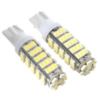 T10 68 LED Vehicle Car Signal Bulb 3020 SMD White Light Lamp DC12V  2pcs