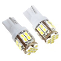 T10 Vehicle Car Signal Bulb 3020 SMD  24LED White Light Lamp DC12V 2pcs