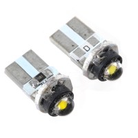 T10 Vehicle Car Signal Bulb 1W High Power LED 12V White Light 2pcs