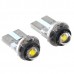 T10 Vehicle Car Signal Bulb 1W High Power LED 12V White Light 2pcs