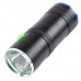 Mini Rechargeable Dual Lens 3W LED White + Blue Light Fish Attractor Flashlight with Tripod