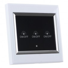 3-Way Wireless Remote Control LCD Touch Wall Switch 3CH