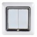 2-Way Wireless Remote Control Wall Plate Light Switch 2CH