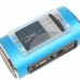 PN-27 Mini Portable USB Rechargeable MP3 Player Speaker FM TF Slot Blue