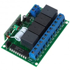 4CH RF Wireless Relay Remote Control Controller Module 315MHz 12V ZF-K4