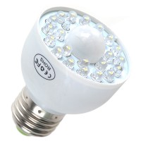 E27 LED PIR Occupancy Motion Sensor Light Bulb 1.8W White