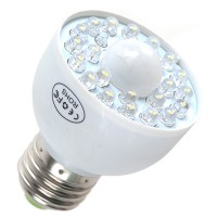 E27 LED PIR Occupancy Motion Sensor Light Bulb 1.8W White