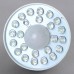 E27 LED PIR Occupancy Motion Sensor Light Bulb 1.8W White