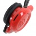 Fashion Sport MP3 Player Headset Headphones TF Card Slot Reader Red