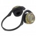 Fashion Sport MP3 Player Headset Headphones TF Card Slot Reader Camouflage