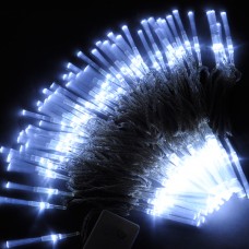 10M White 100-LED Light Decorative Holiday Party Fibre Optic Light 220V